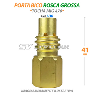 Porta Bico Mig 5/16 - Tocha Mig 470