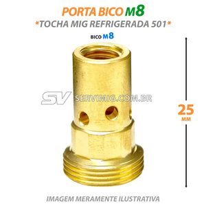 Porta Bico Mig M8 - Tocha Mig Refrigerada 501