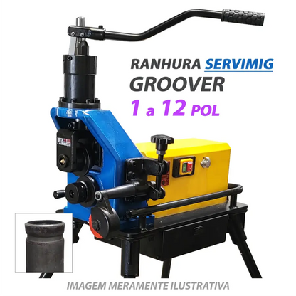 Ranhura Groover SERVIMIG - 1 a 12 pol - 220V com Pedal