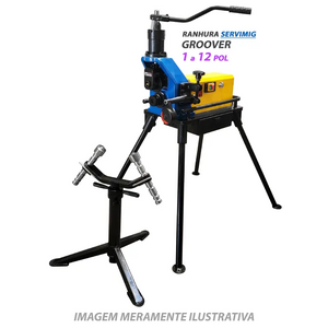 Ranhura Groover SERVIMIG - 1 a 12 pol - 220V com Pedal