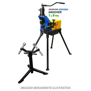 Ranhura Groover SERVIMIG - 1 a 8 pol - 220V com Pedal