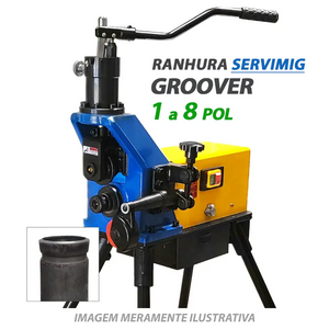 Ranhura Groover SERVIMIG - 1 a 8 pol - 220V com Pedal