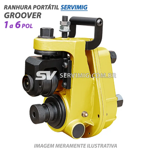 Ranhura Manual Groover SERVIMIG - 1 a 6 pol