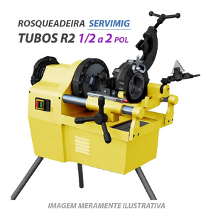 Rosqueadeira Elétrica de Tubos 1/2 a 2 pol - R2 SERVIMIG