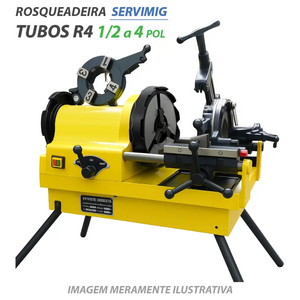 Rosqueadeira Elétrica de Tubos 1/2 a 4 pol - R4 SERVIMIG