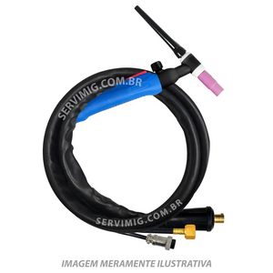 Tocha Tig 26 Valvula e Gatilho - Engate 13mm - 3 Metros