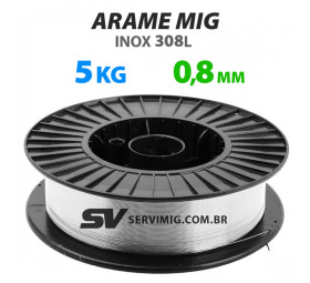 Arame de Solda Mig 0,8mm - INOX 308L - 5kg