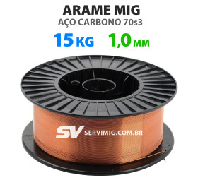 Arame de Solda Mig 1,0mm - Aço Carbono - 15kg