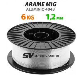 Arame de Solda Mig 1,2mm - Aluminio 4043 - 6kg