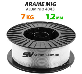 Arame de Solda Mig 1,2mm - Aluminio 4043 - 7kg