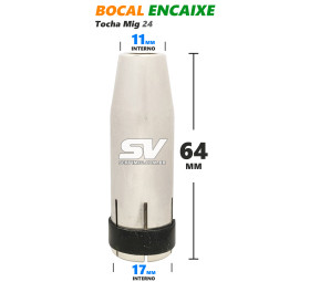 Bocal 11mm com Encaixe - Tocha Mig 24