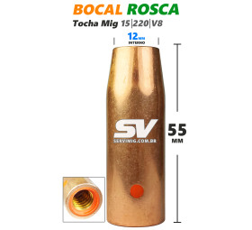 Bocal Mig 12mm com Rosca - Tocha 15-220-V8