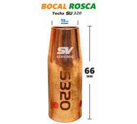 Bocal Mig 15mm - Tocha Mig Sumig SU320