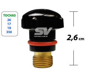 Capa Curta para tocha tig 26 - 17 - 18 - 350