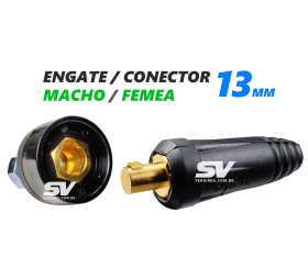 Conector / Engate Macho e Femea 13mm