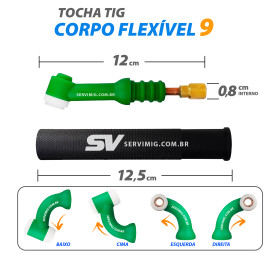 Corpo / Cabeça Flexivel - Tocha Tig 9-12-21