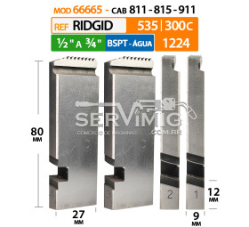 Cossinete para Ridgid 535 / 1224 - Mod 66665 - 811 - BSPT 1/2 a 3/4