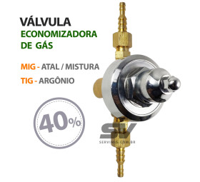 Economizador de Gas para Solda Mig - Tig - Mistura - Argonio