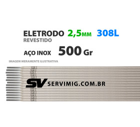 Eletrodo INOX 308L - 500gr - 2,5mm