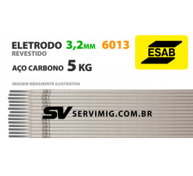 Eletrodo Esab 3,2mm - Aço Carbono 6013 - 5Kg