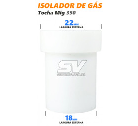 Isolador de Gas para Tocha Mig 350