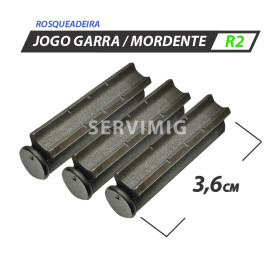 Jogo Mordente / Garra / Inserto para Rosqueadeira R2