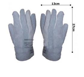 Luva de Raspa Soldador - Punho 7 - com C A