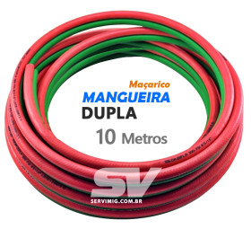 Mangueira Dupla 5/16 para Maçarico - 10 Metros