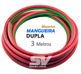 Mangueira Dupla 5/16 para Maçarico - 3 Metros