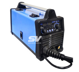 Mig / Eletrodo WSOLDA 140 - Monofasica 220v - Tocha e Cabos