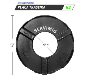 Placa Traseira da Rosqueadeira R2