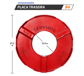 Placa Traseira da Rosqueadeira R4