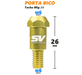 Porta Bico M6 x 26mm - Tocha Mig 24