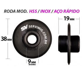 Roda Cortadora HSS - Aço Rápido - Inox p/ Rosqueadeira