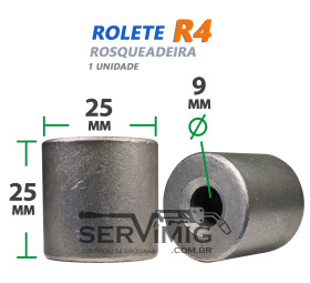 Rolete do Cortador de Tubo da Rosqueadeira R4