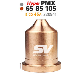 Bico 45A - 220941 - Hypertherm P. Max 65 / 85 / 105