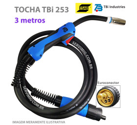 Tocha Mig Esab TBI Pro 253 - 3 Metros - 210A