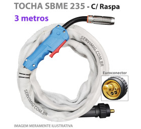 Tocha Mig SBME 235 - Original - 3 Metros com Raspa