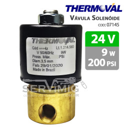 Válvula Solenóide 24v - 07145 - Thermoval