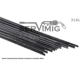 Vareta de Inox 1/8 - 3,2mm - 316L -  ( 200g )
