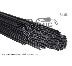 Vareta de Inox 3/32 - 2,4mm - 316L -  ( 1kg )