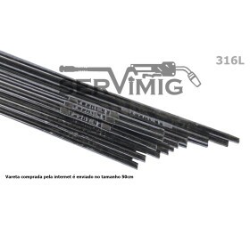 Vareta de Inox 3/32 - 2,4mm - 316L -  ( 200g )