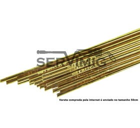 Vareta de Latão 1/8 - 3,2mm - (200g ) 