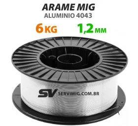 Arame de Solda Mig 1,2mm - Aluminio 4043 - 6kg