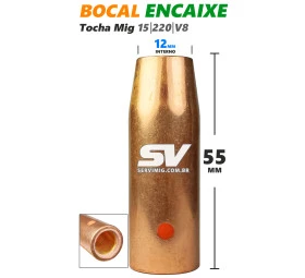 Bocal Mig 12mm de Encaixe - Tocha 15-220-V8