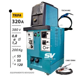 Mig ODB 320A - Trifasica - 380V + Tocha e Cabo Terra