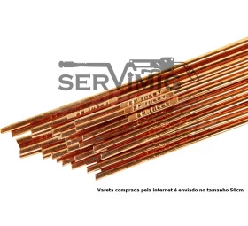 Vareta de Ferro 3/32 - 2,4mm - AWSER70s -  ( 500g )